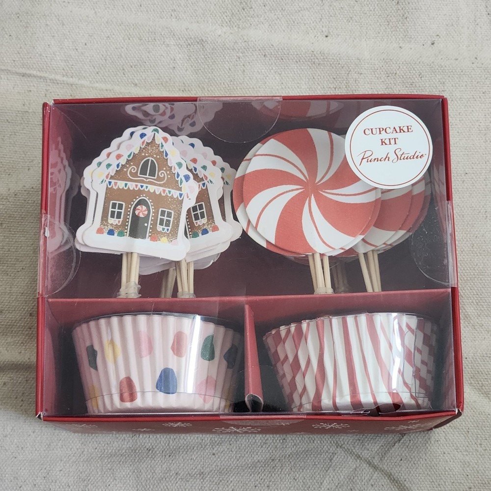 New Christmas Gingerbread House Cupcake Kit Baking Cups Picks Nordstrom Liner